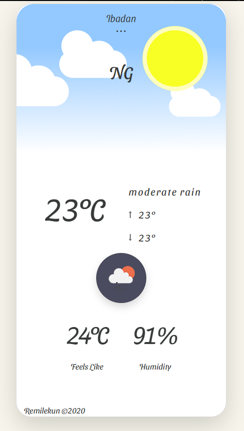 JavaScript Weather App